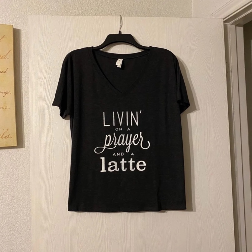 Livin On A Prayer Womens Graphic T-Shirt